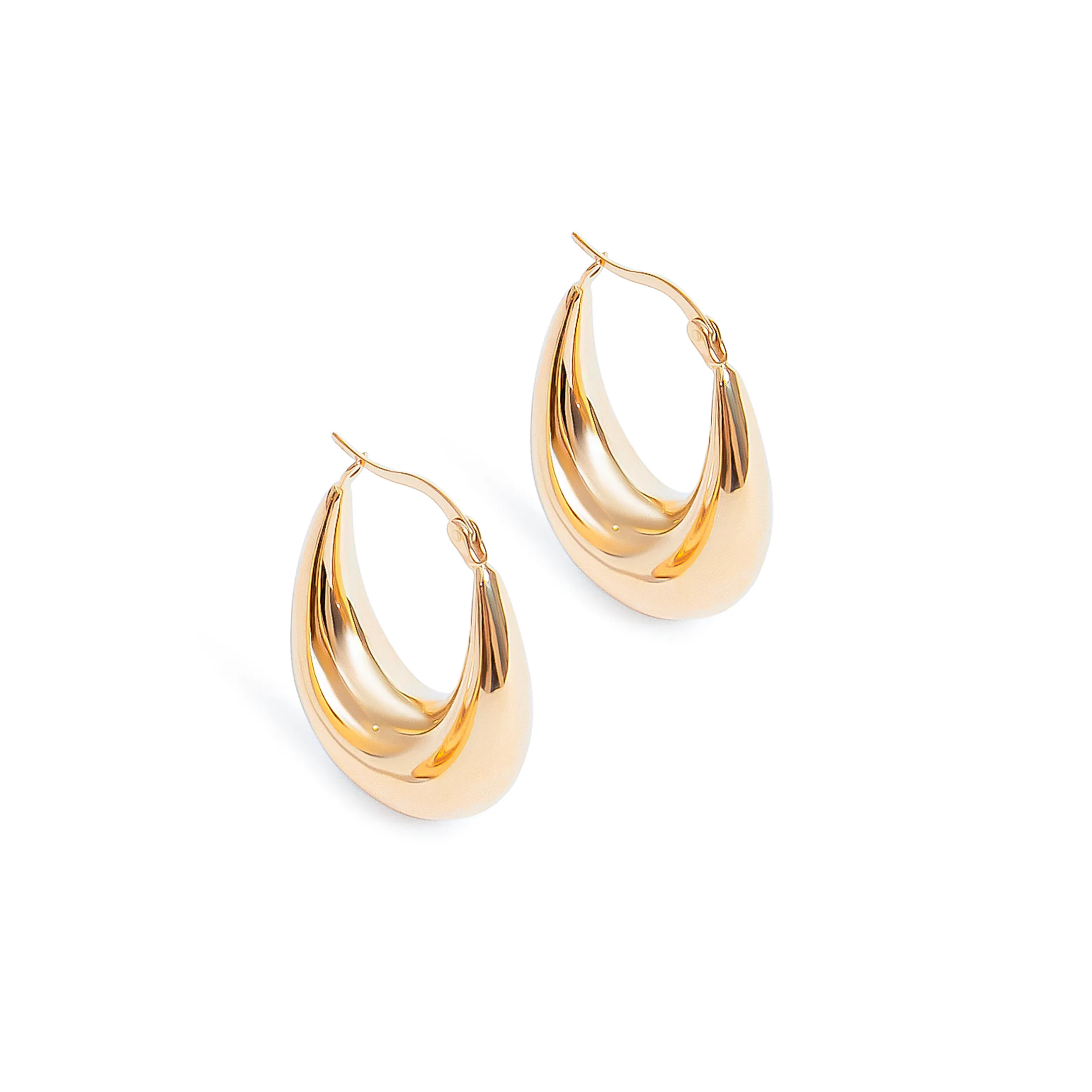 Petite Teardrop Hoop Earrings