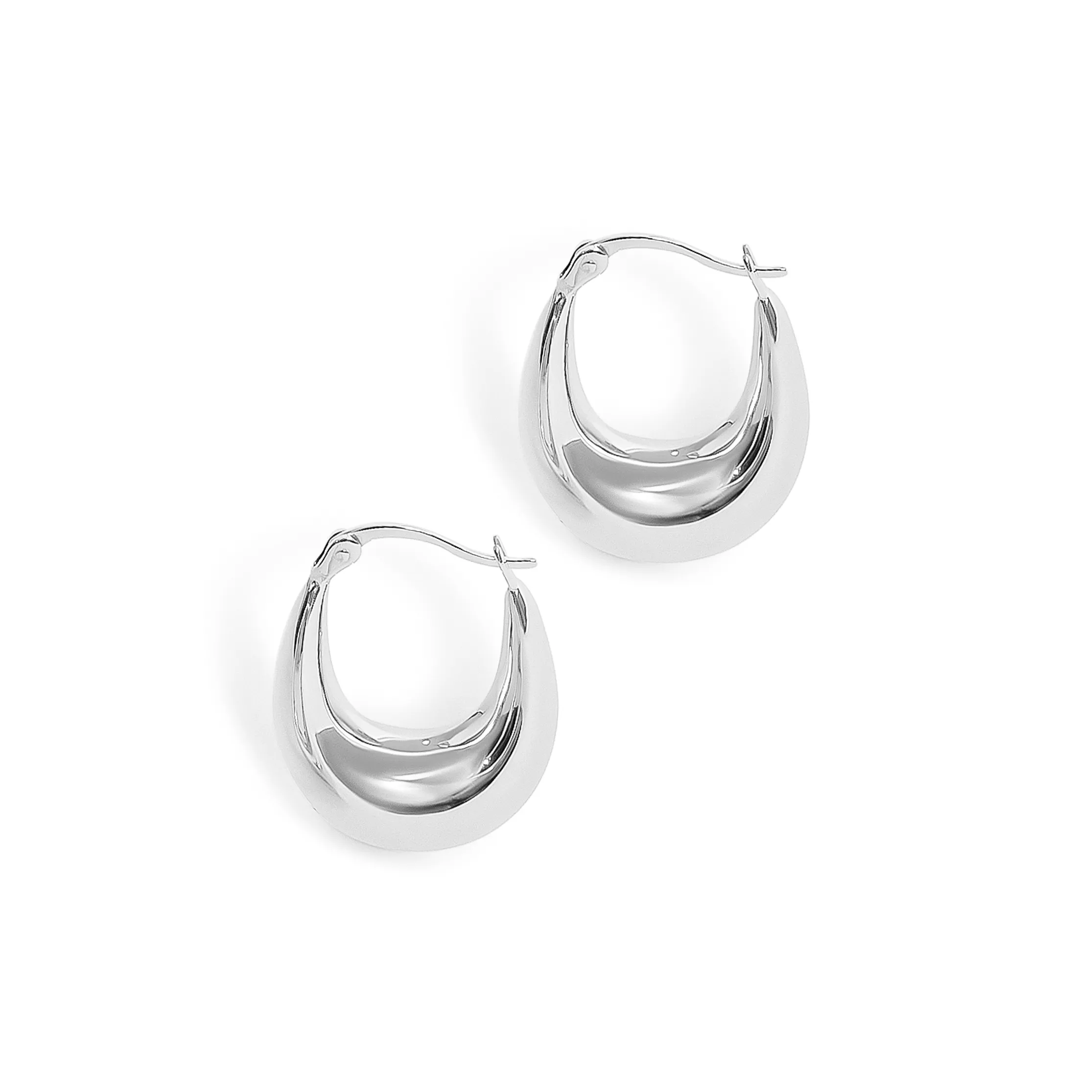 Classic Teardrop Hoop Earrings