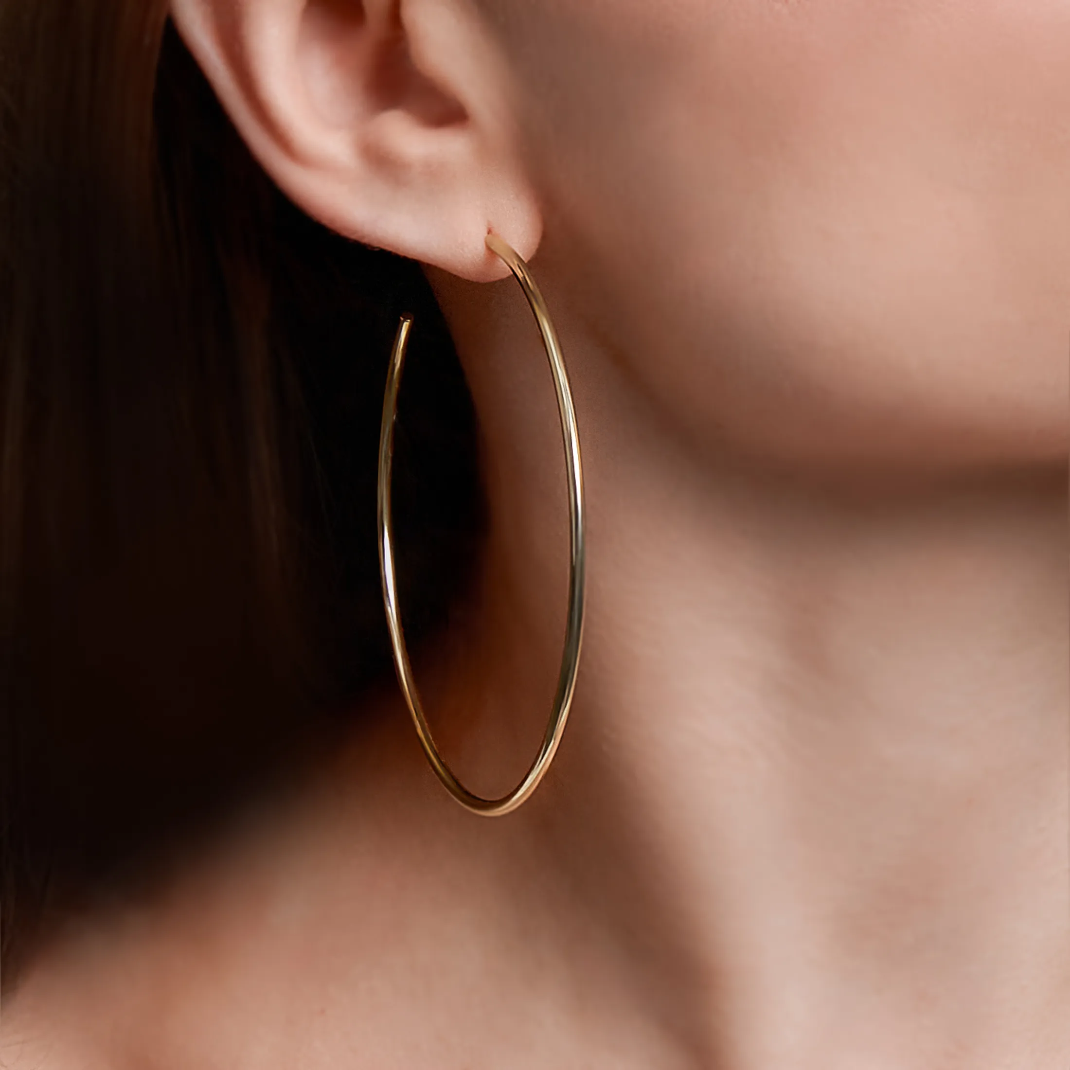 Maxi Svelte Hoop Earrings - alternate view