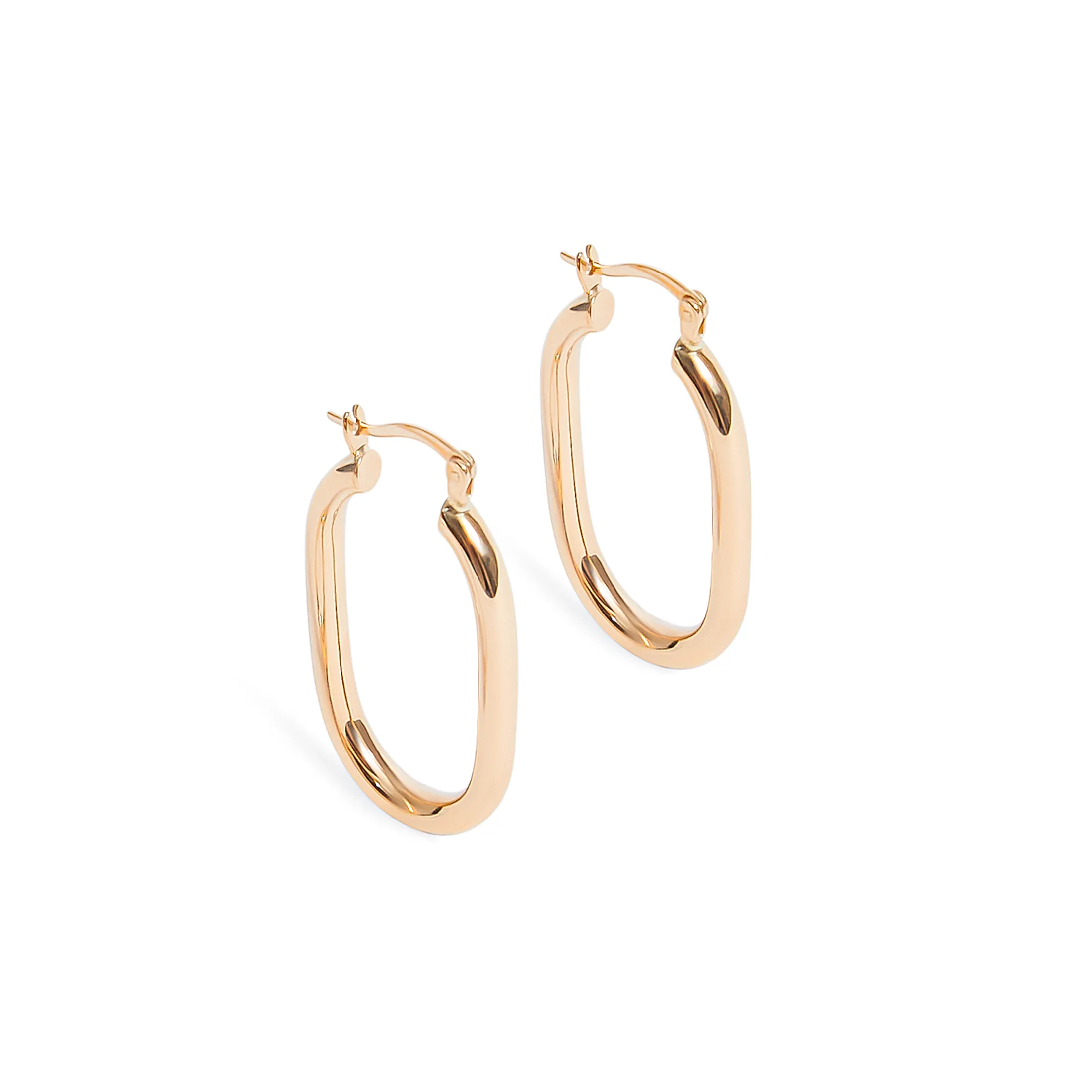 Classic Rectangular Hoop Earrings