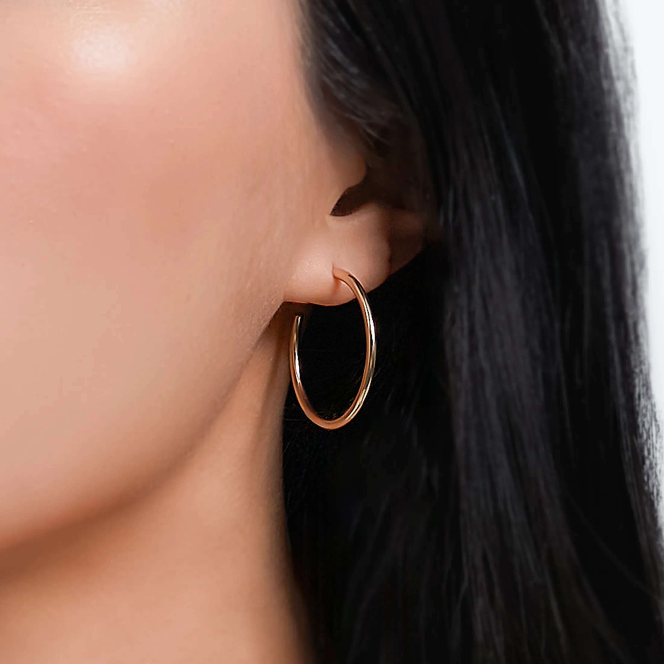 Petite Svelte Hoop Earrings - alternate view