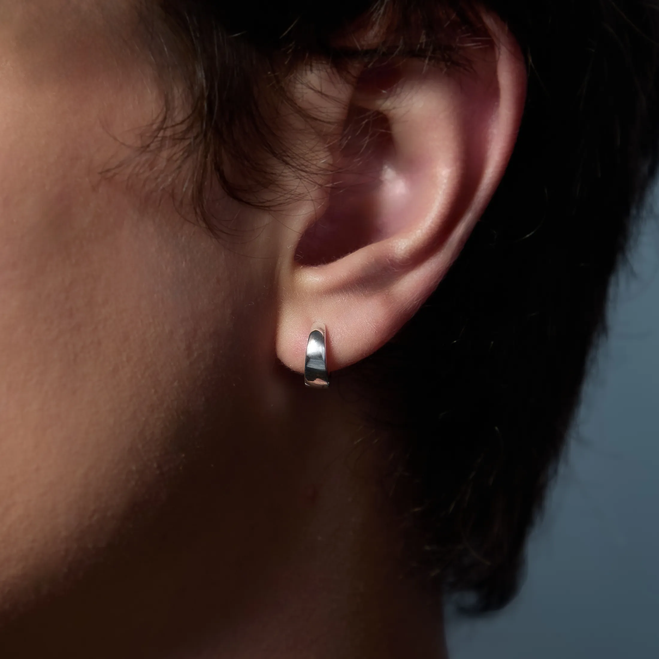 Graduated Huggie Hoop Earrings - alternate view