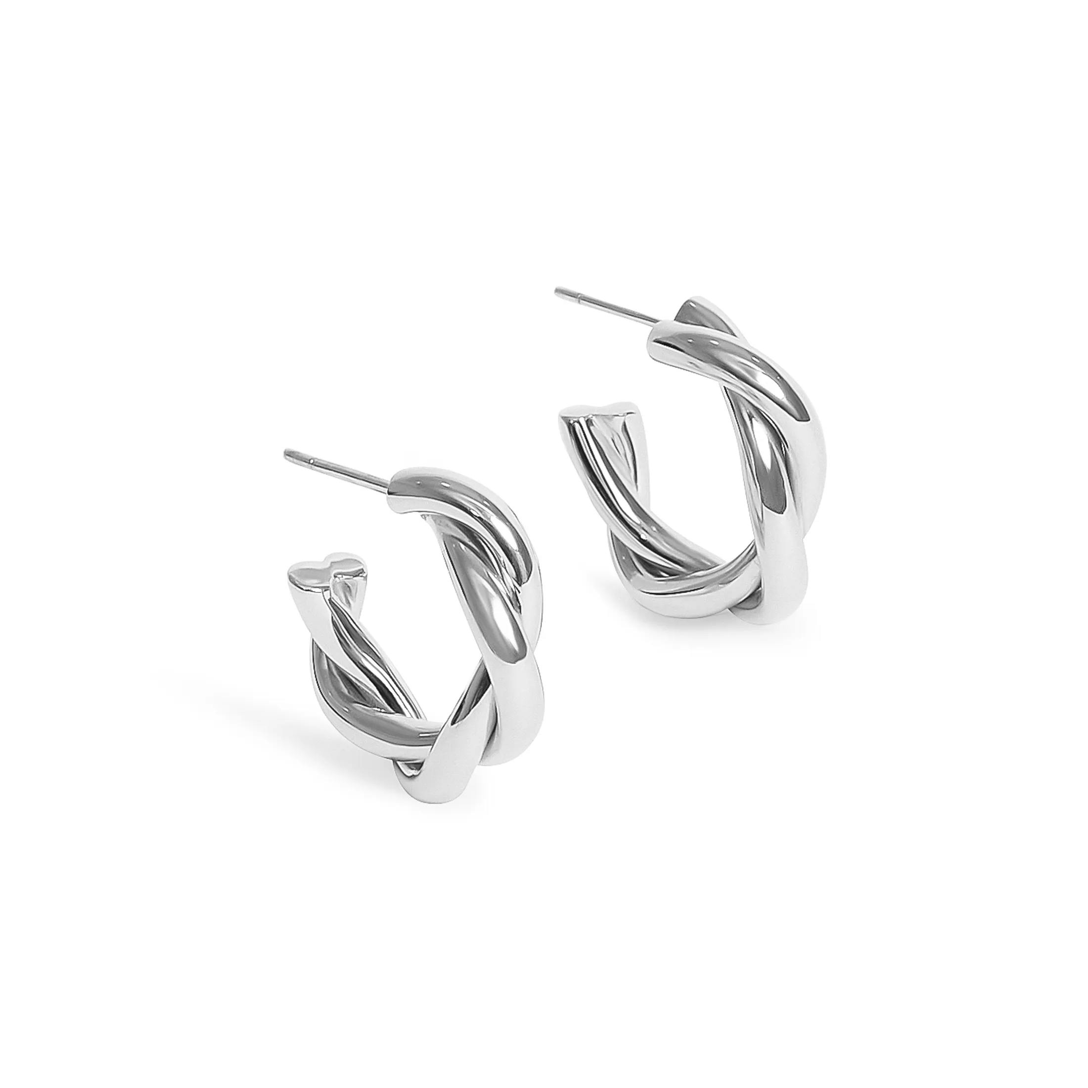 Petite Twist Hoop Earrings