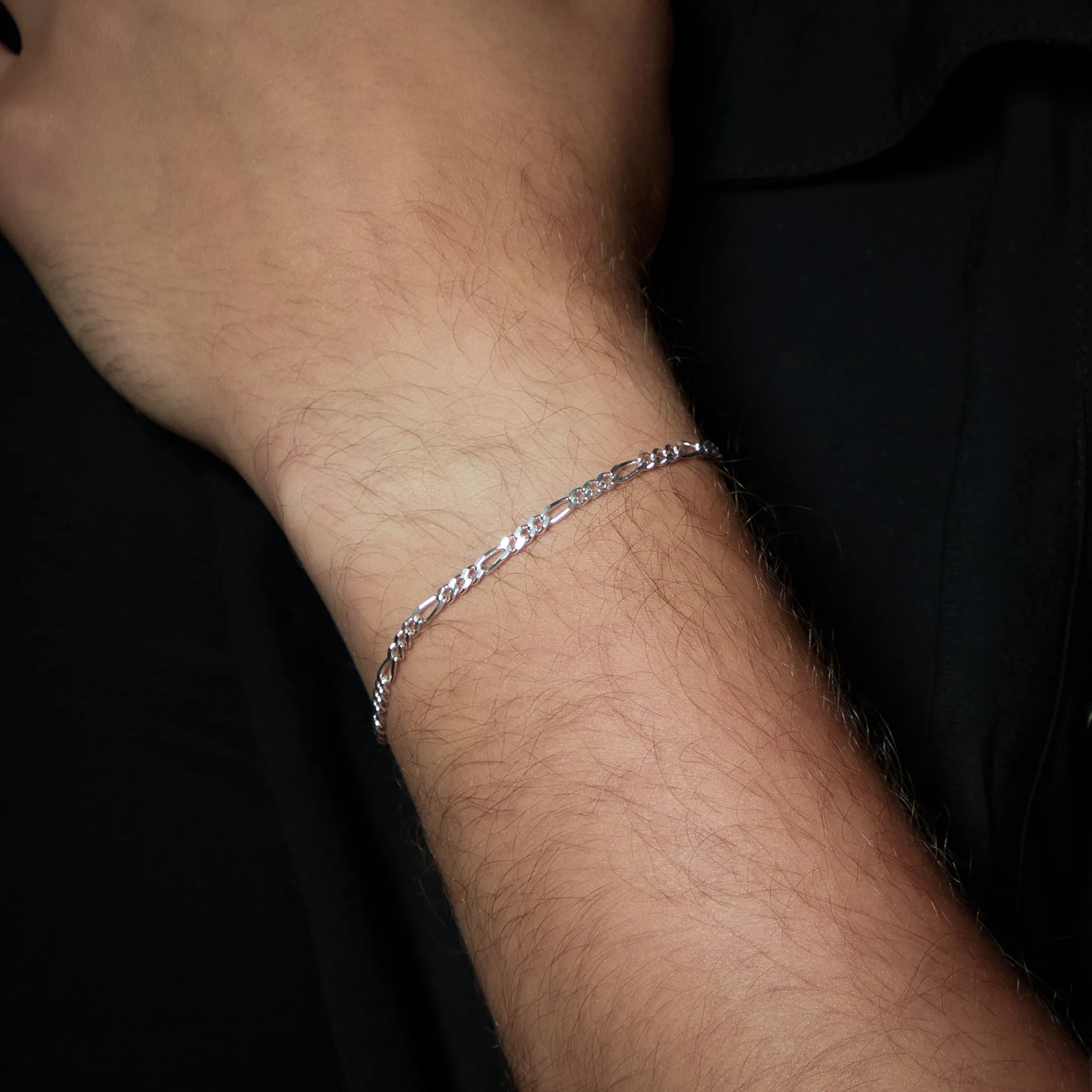 Figaro Chain Bracelet - alternate view