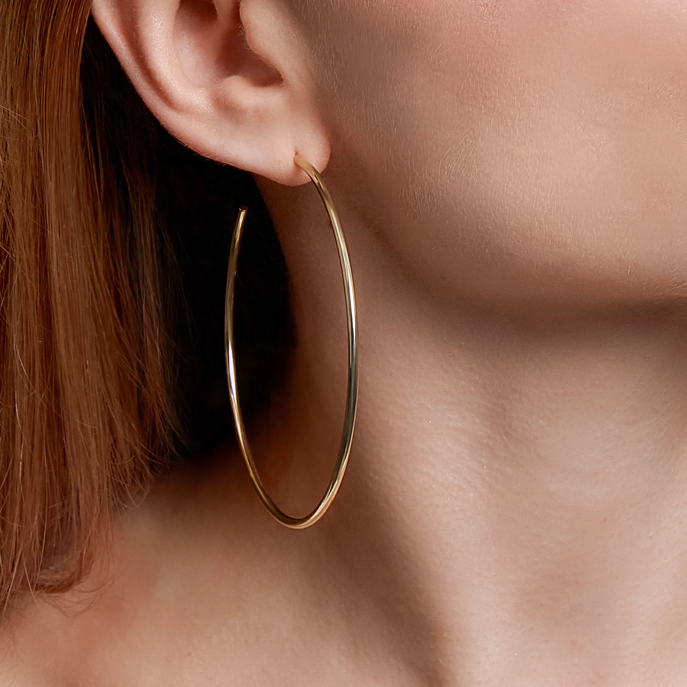Maxi Svelte Hoop Earrings - alternate view
