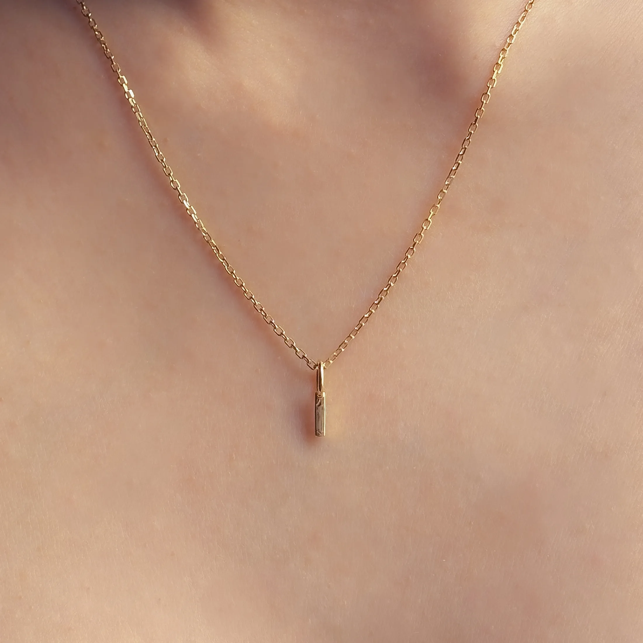 Personalized Letter I Pendant - alternate view