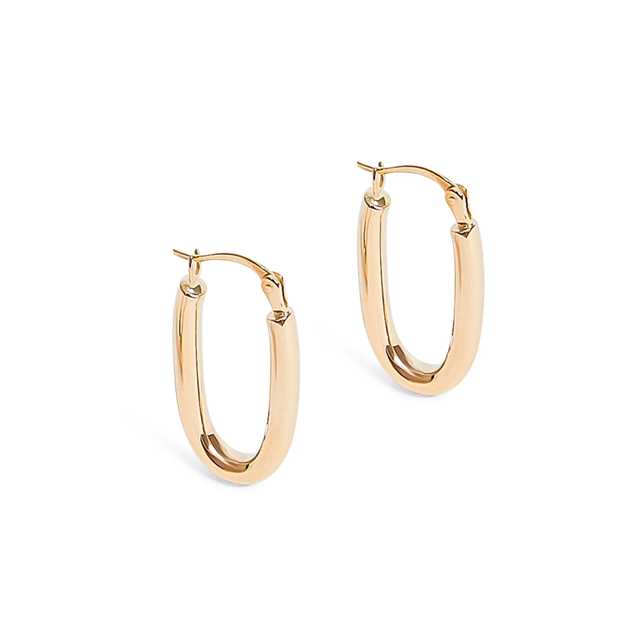Petite Rectangular Hoop Earrings