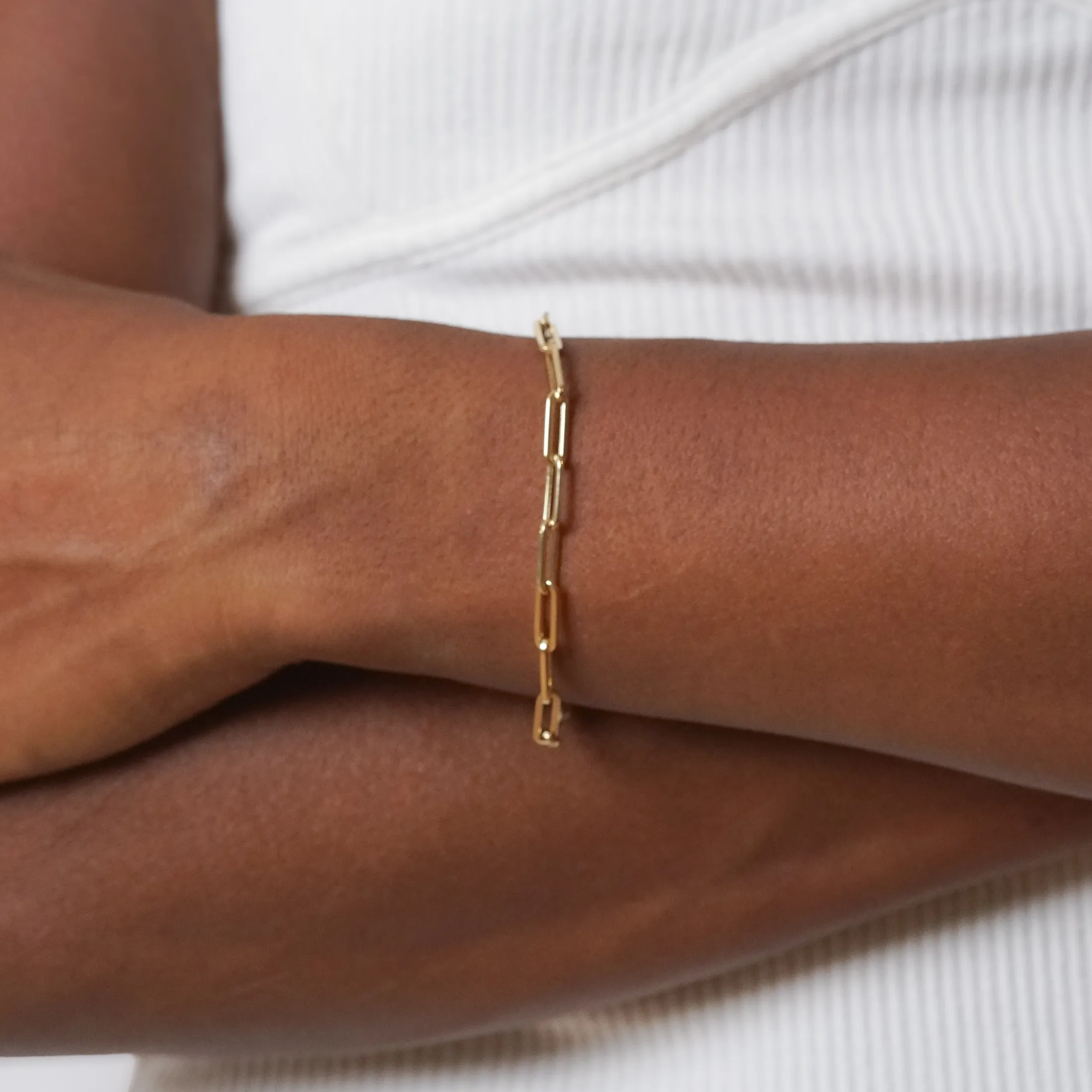 Classic Paperclip Chain Bracelet - alternate view