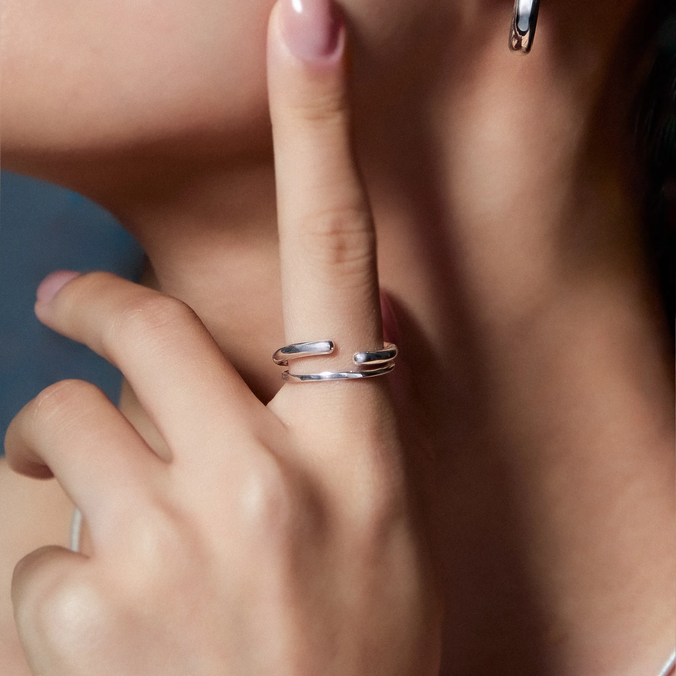 Open Sculptural Ring - alternate view