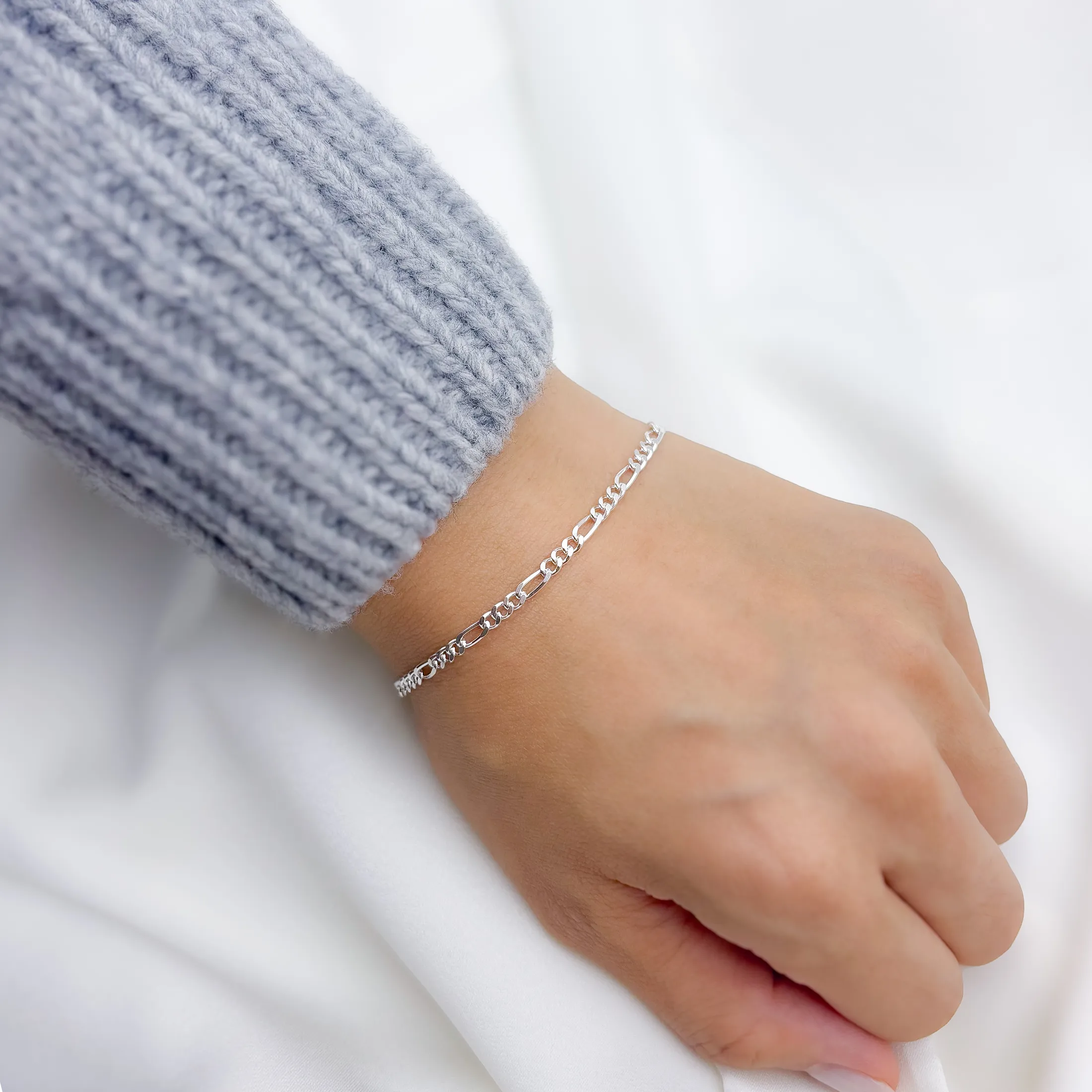 Figaro Chain Bracelet - alternate view