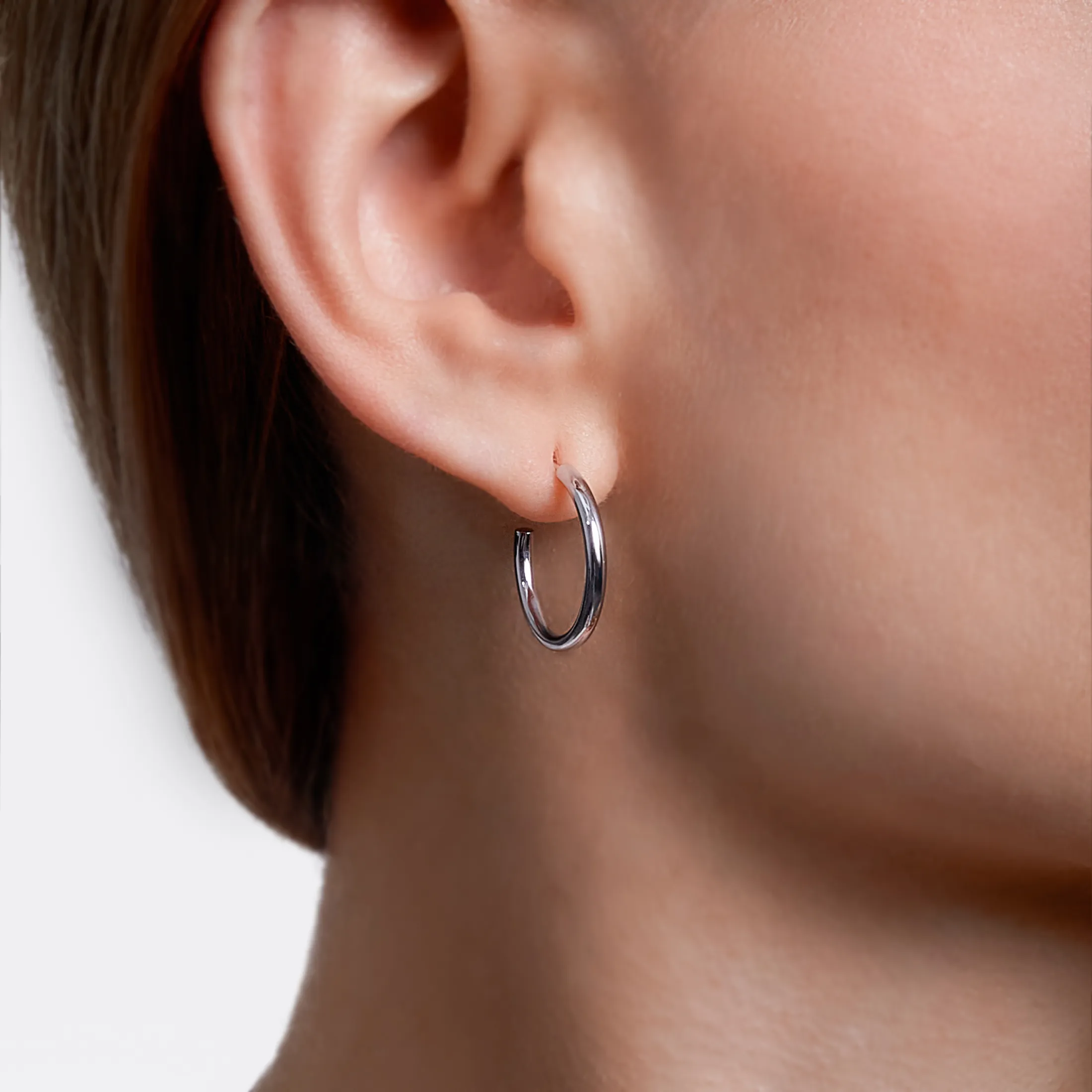 Mini Svelte Hoop Earrings - alternate view