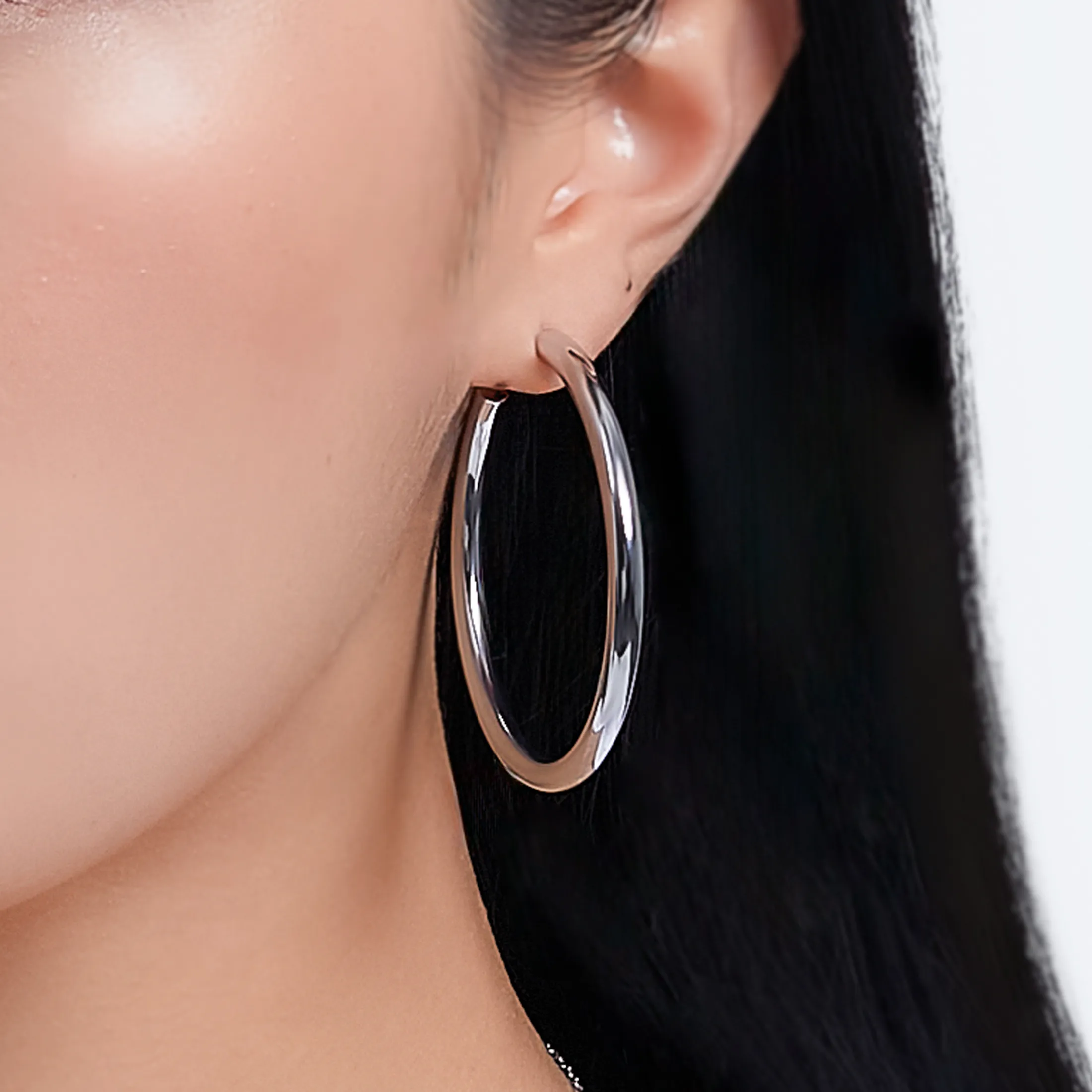 Maxi Signature Hoop Earrings - alternate view