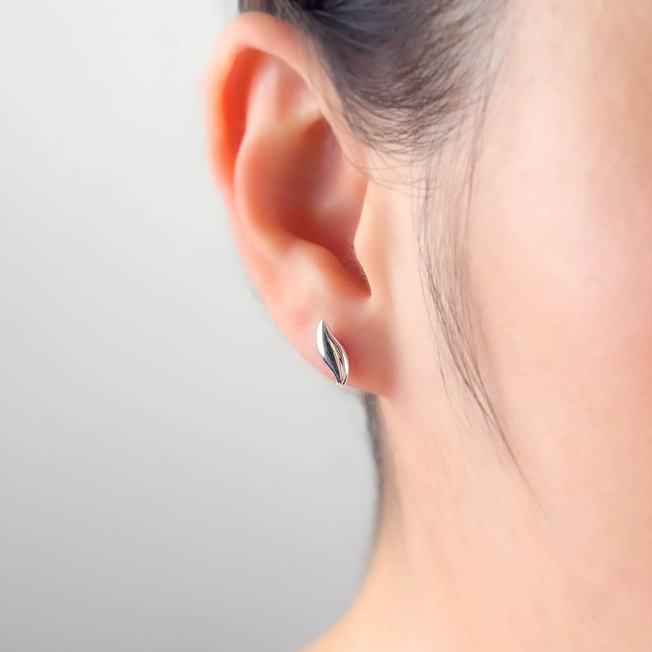 Wave Stud Earrings - alternate view