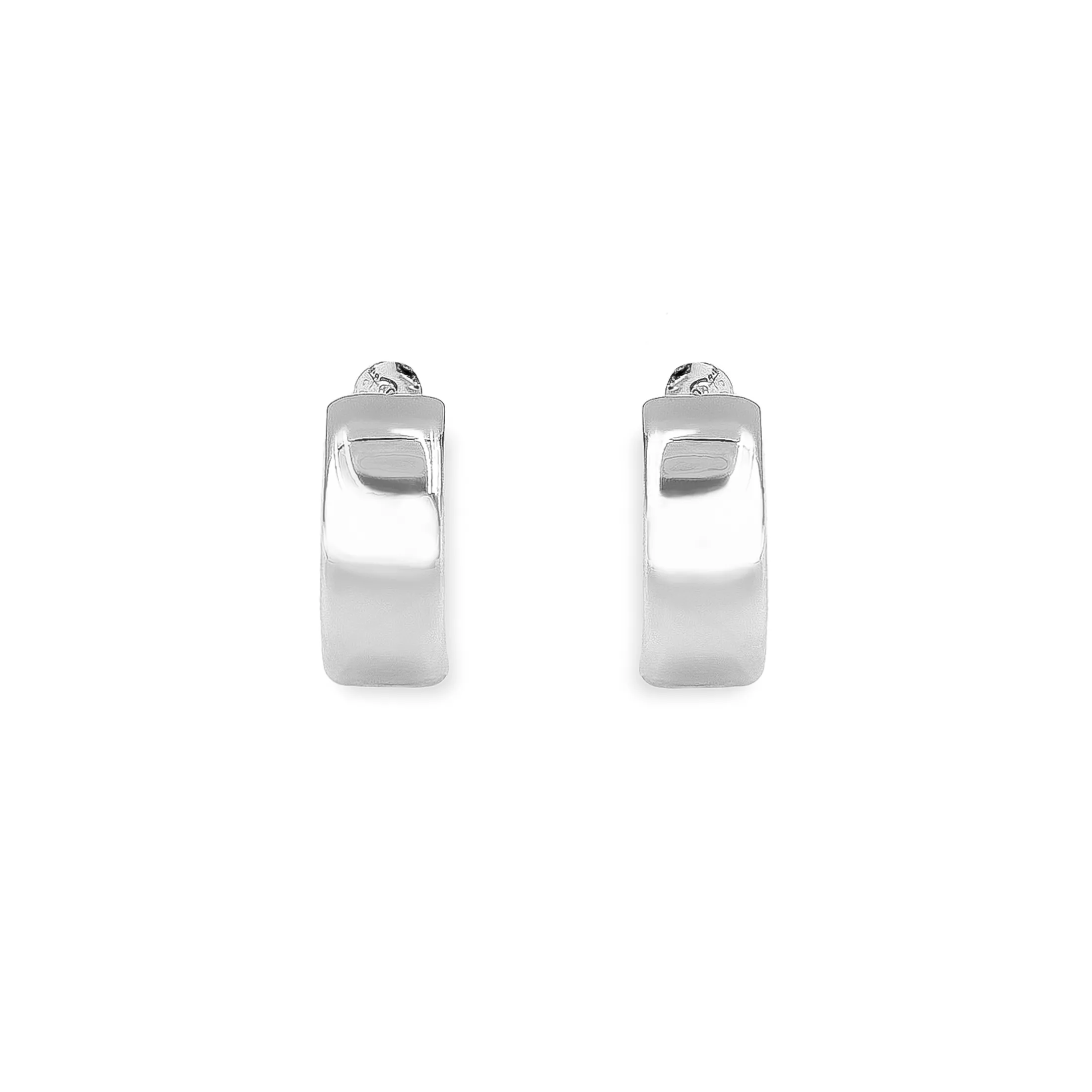 Flat Edge Hoop Earrings