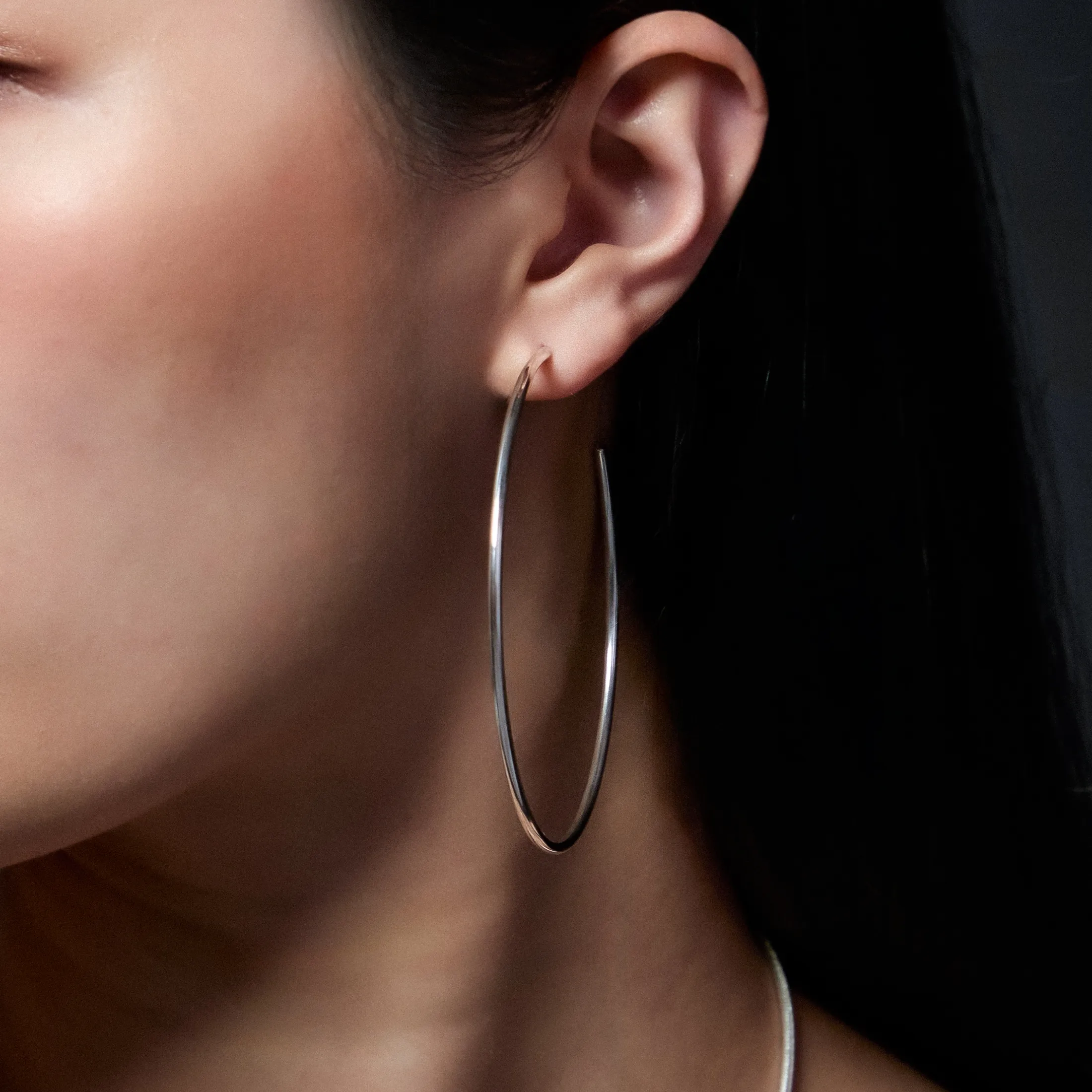 Maxi Svelte Hoop Earrings - alternate view
