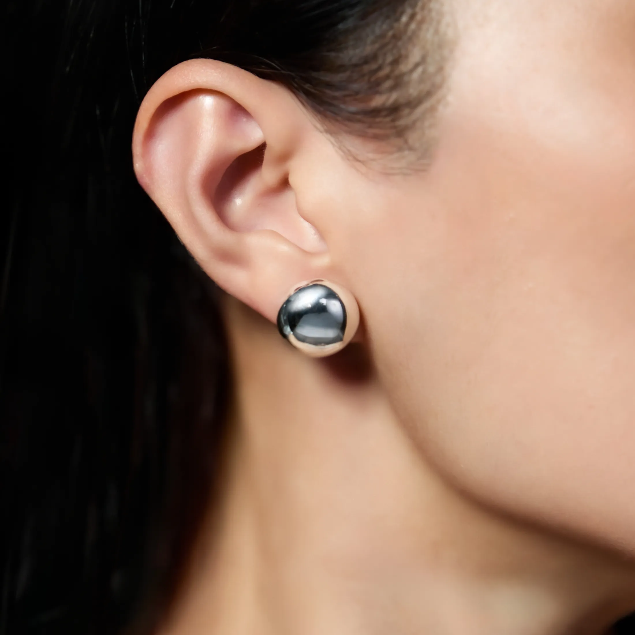 Half-Dome Stud Earrings - alternate view