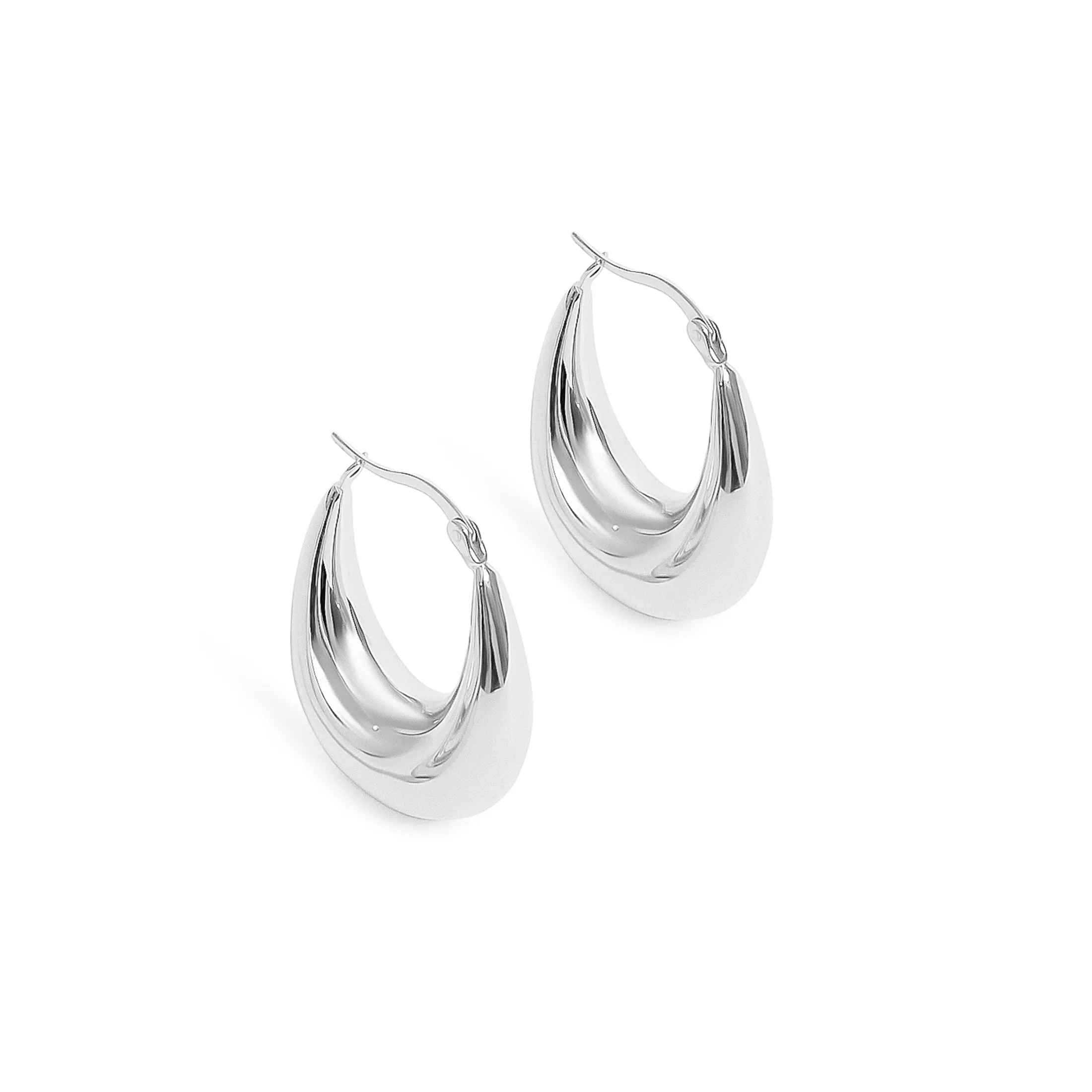 Petite Teardrop Hoop Earrings