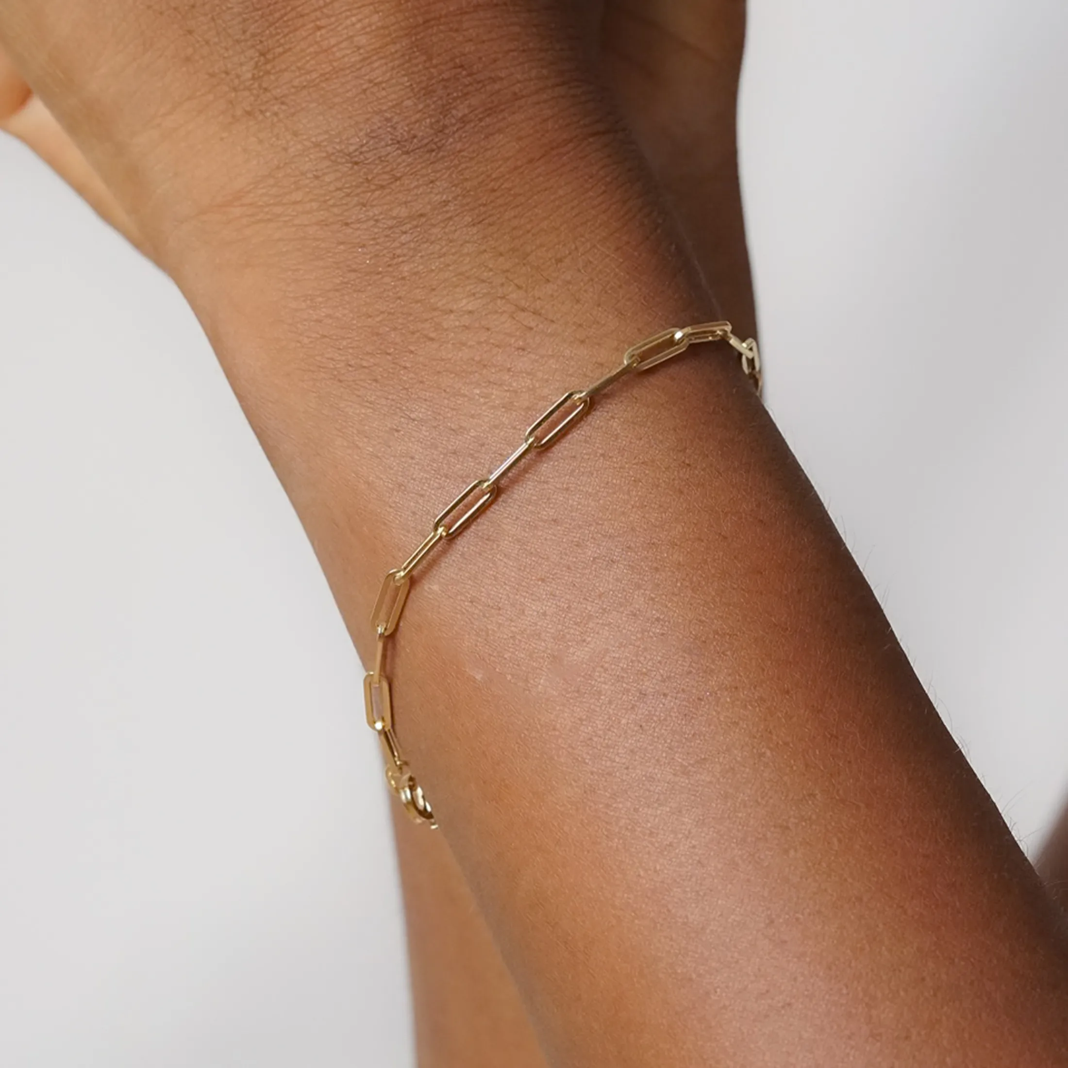 Petite Paperclip Chain Bracelet - alternate view