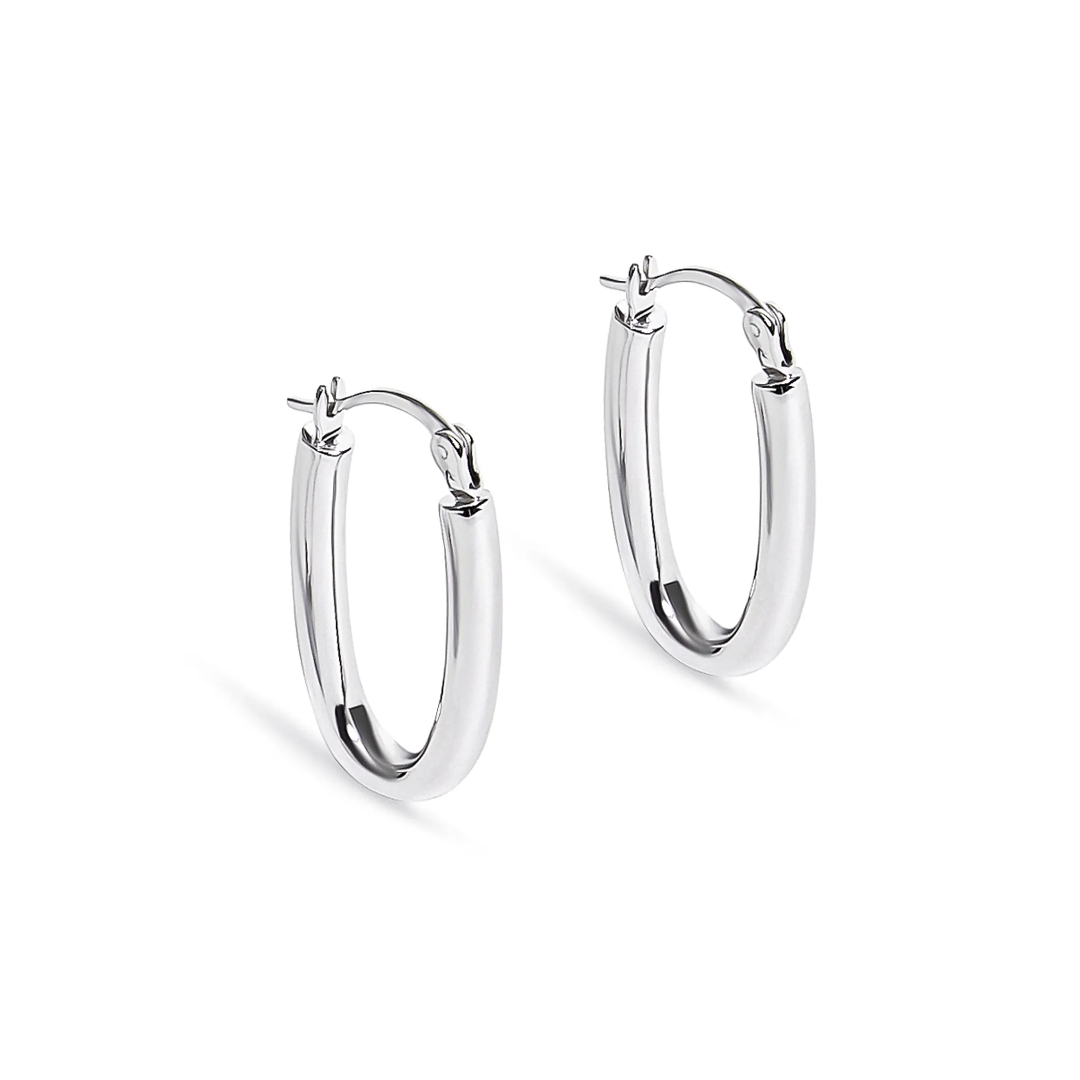 Petite Rectangular Hoop Earrings