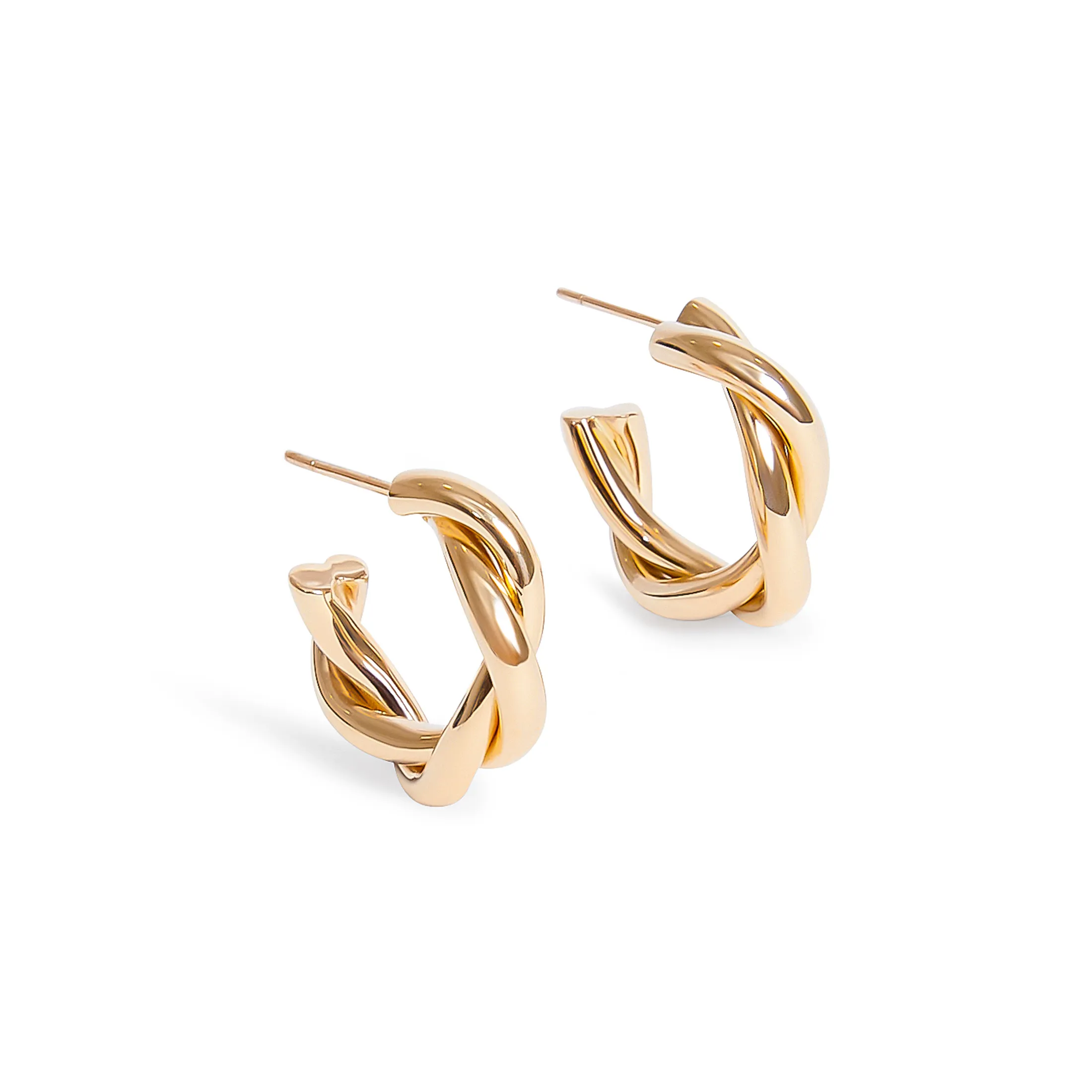 Petite Twist Hoop Earrings