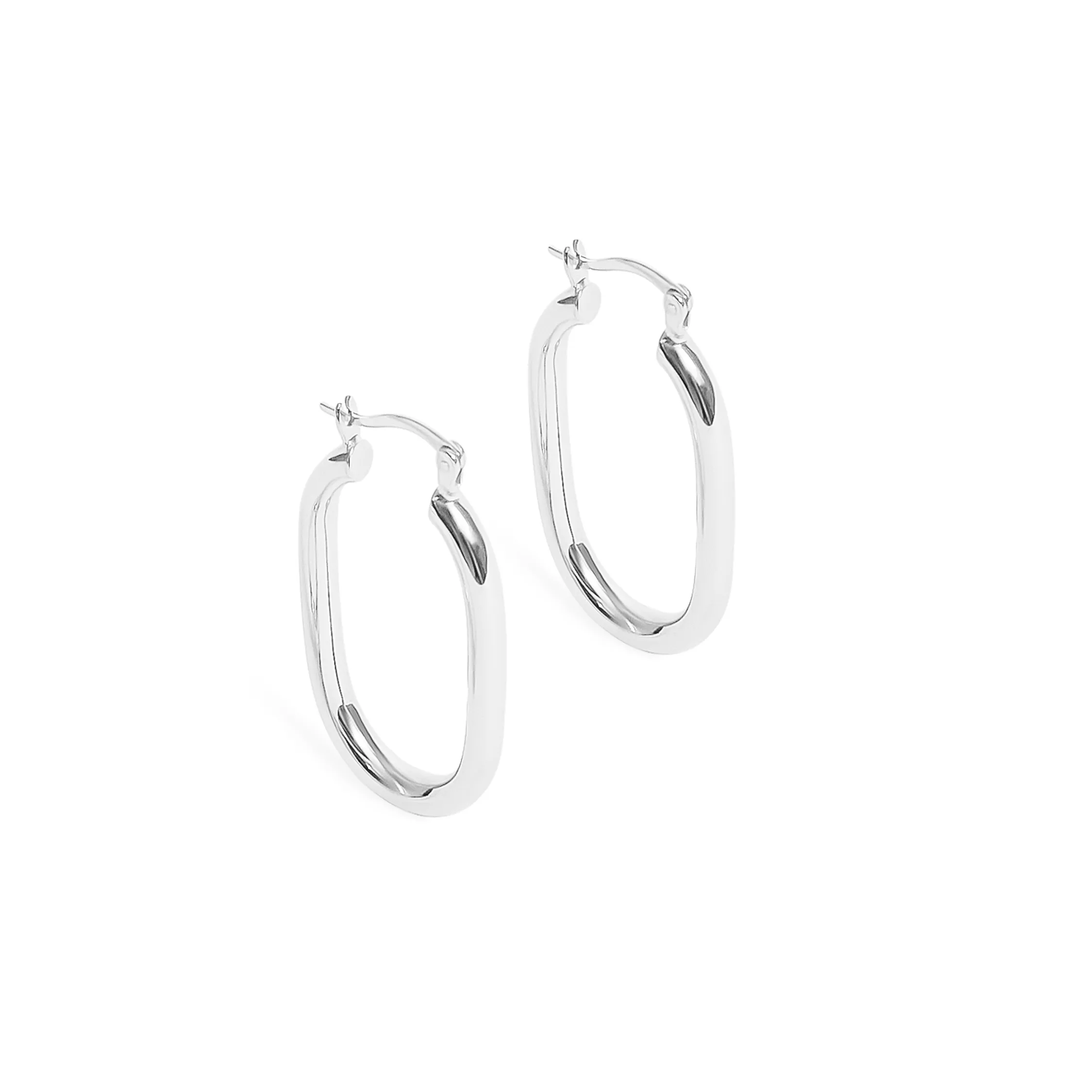 Classic Rectangular Hoop Earrings