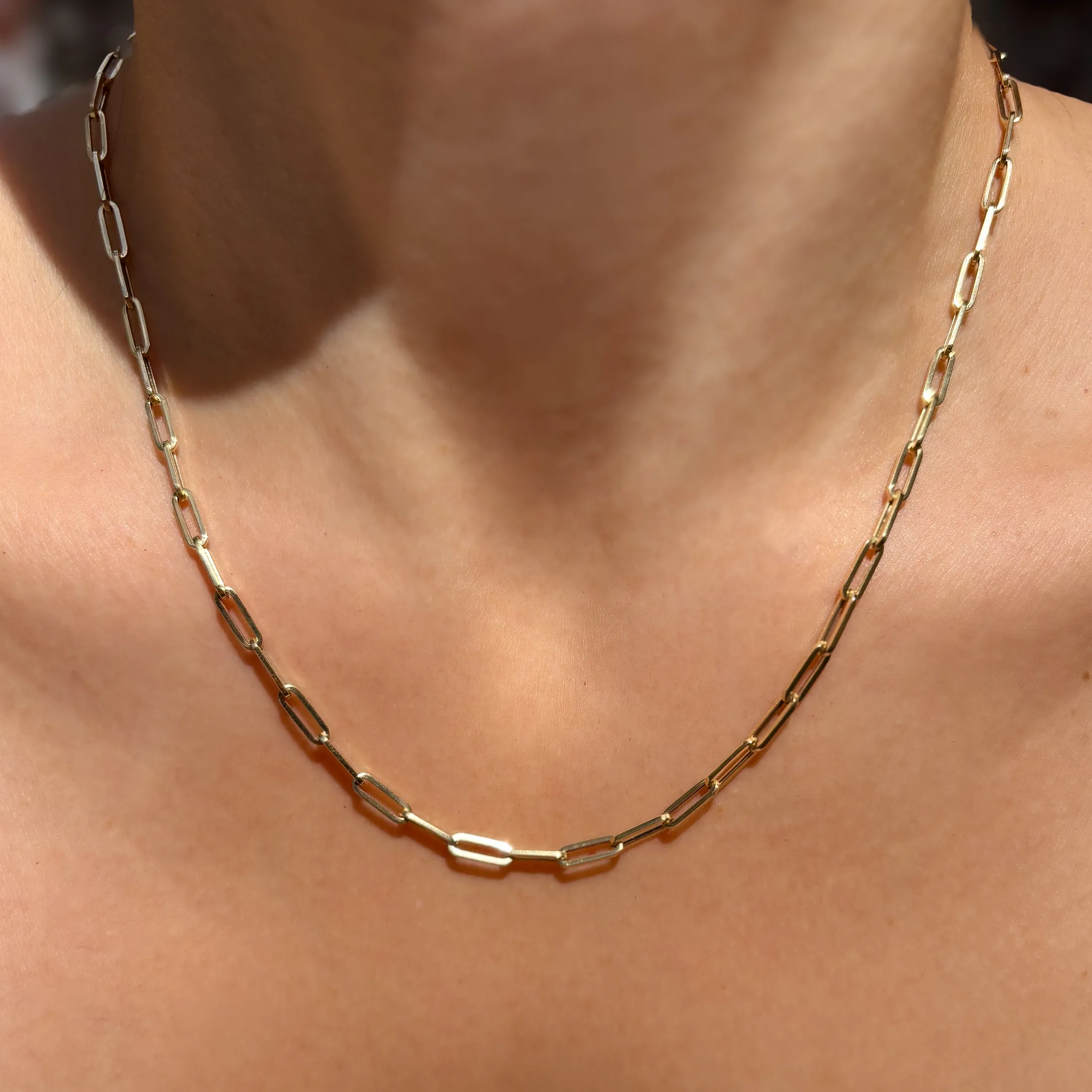Petite Paperclip Chain Necklace - alternate view