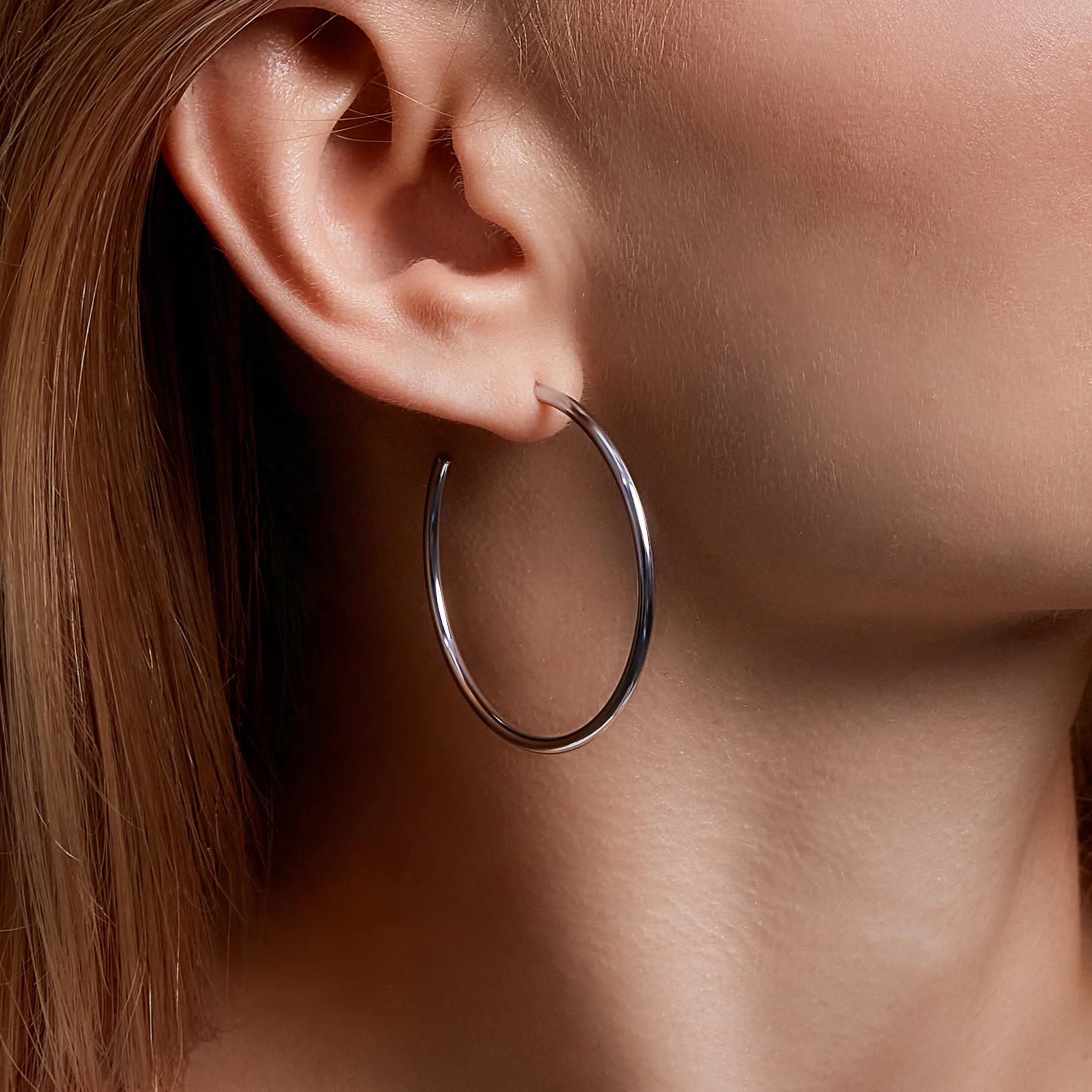 Classic Svelte Hoop Earrings - alternate view
