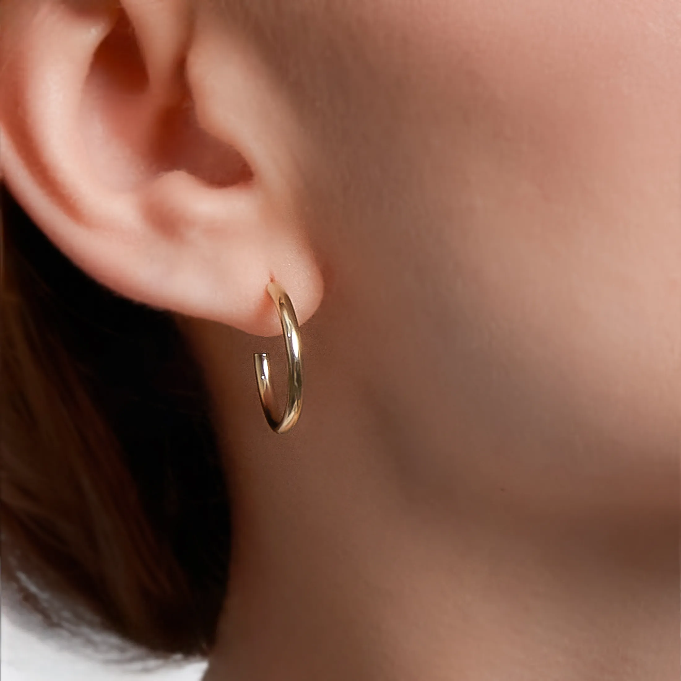 Mini Svelte Hoop Earrings - alternate view